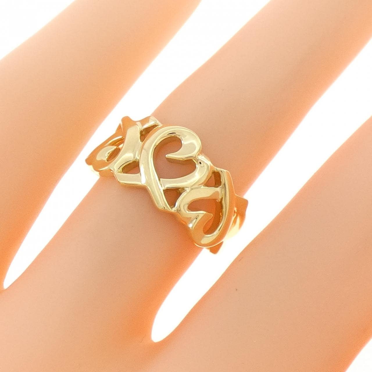 ティファニー トリプルラビングハート リング