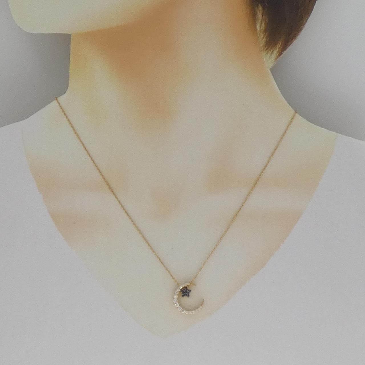 ポンテヴェキオ ビアンコ エ ネロ ネックレス 0.37CT