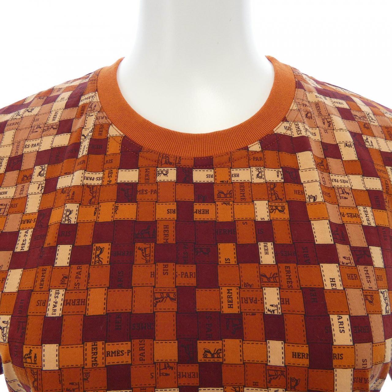 エルメス HERMES BOLDUC AU CARRE ボルデュックチェック 5E4645DK Tシャツ