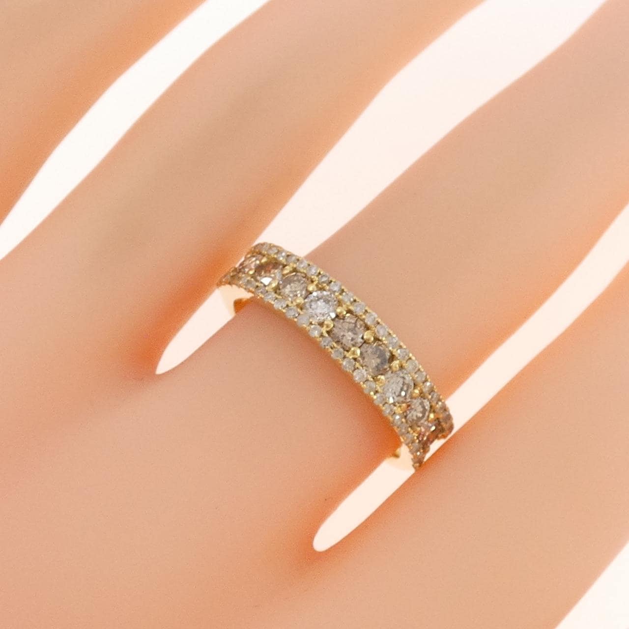 K18YG ダイヤモンド リング 0.80CT