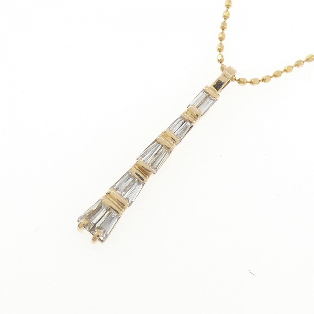 K18YG ダイヤモンド ネックレス 0.32CT
