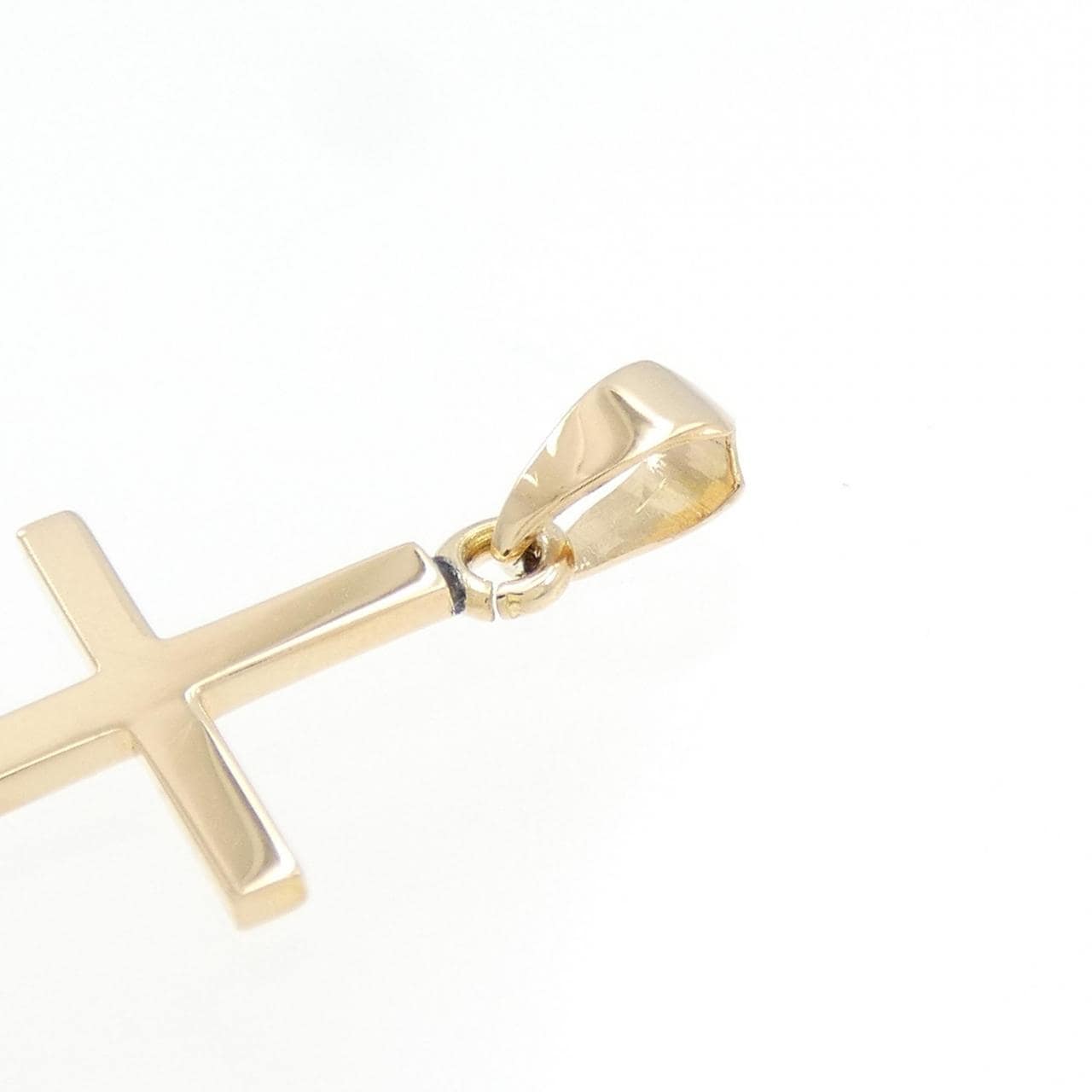 K18PG cross pendant