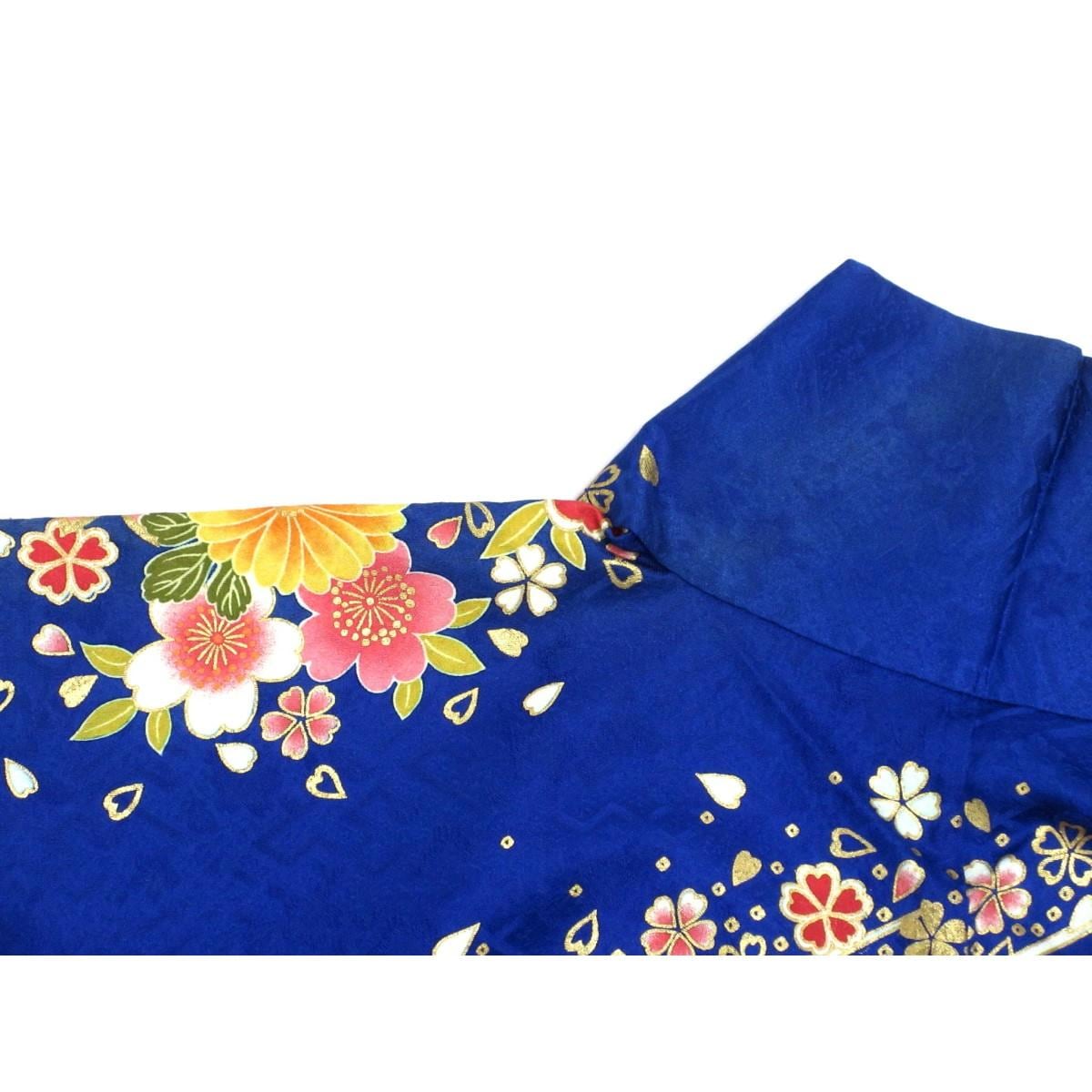 振袖　友禅金彩加工　刺繍入りボカシ染
