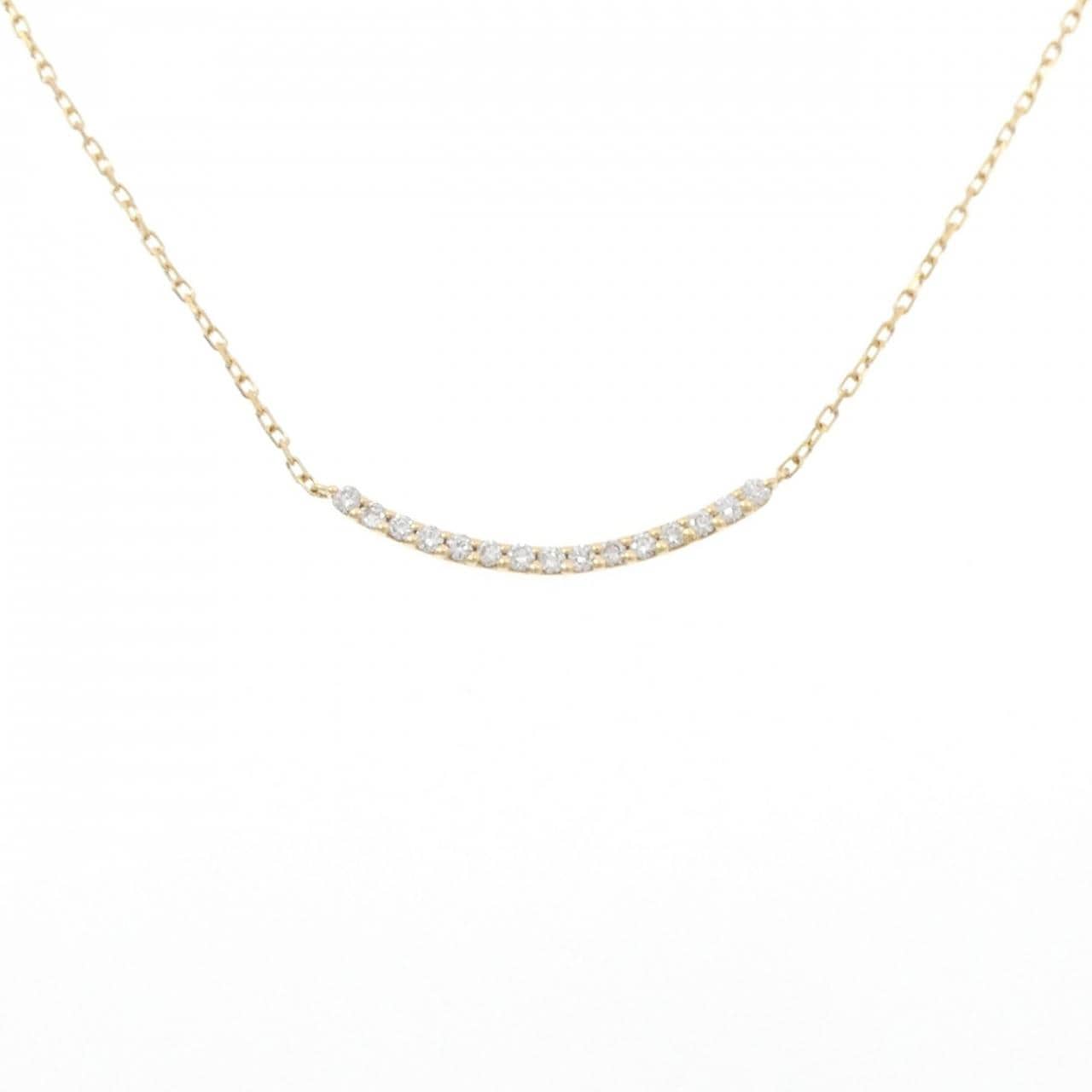 K18YG ダイヤモンド ネックレス 0.15CT