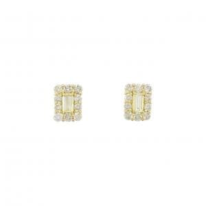 【新品】K18YG ダイヤモンド ピアス 0.60CT