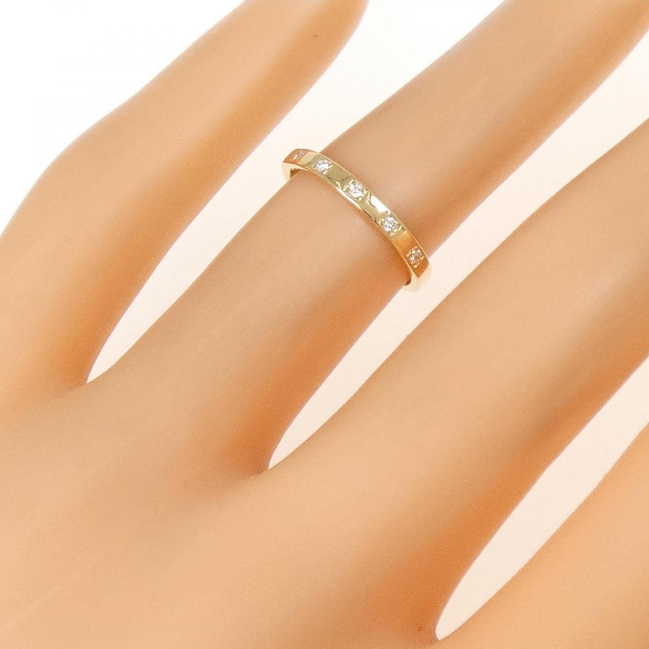 K18YG ダイヤモンド リング 0.03CT