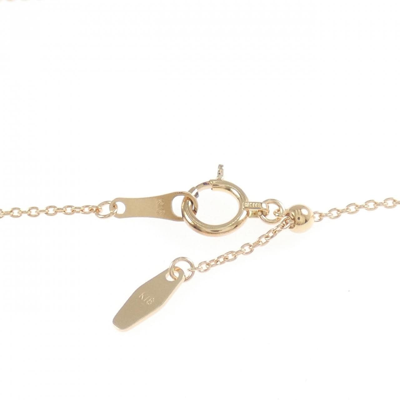 K18PG ソリティア ダイヤモンド ネックレス 1.015CT