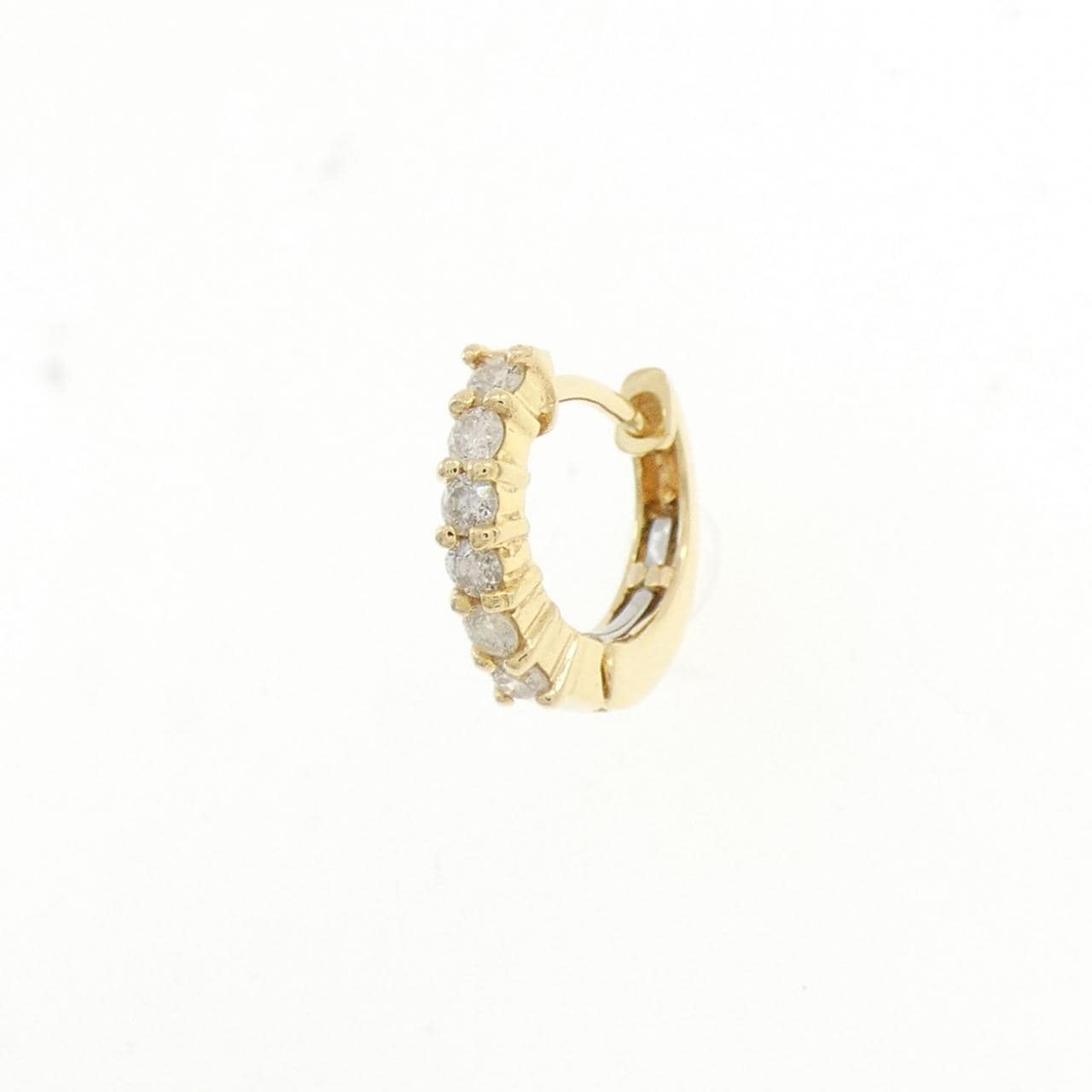 K18YG ダイヤモンド ピアス 0.12CT 片耳