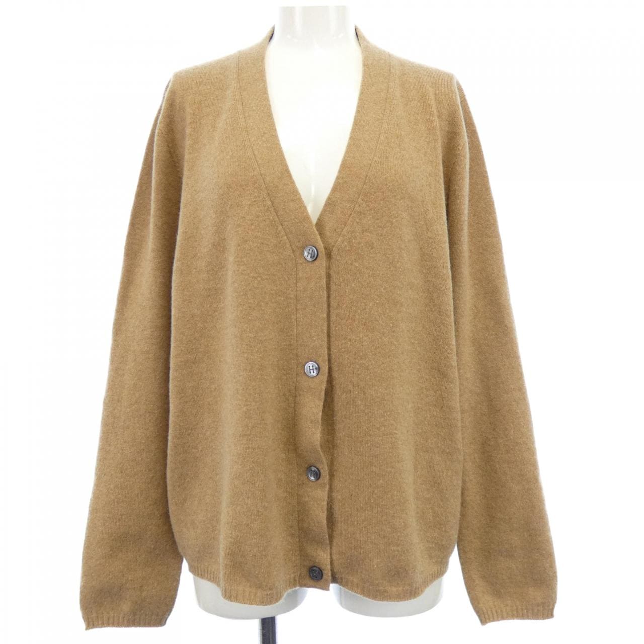 【ヴィンテージ】エルメス HERMES Hボタン カーディガン