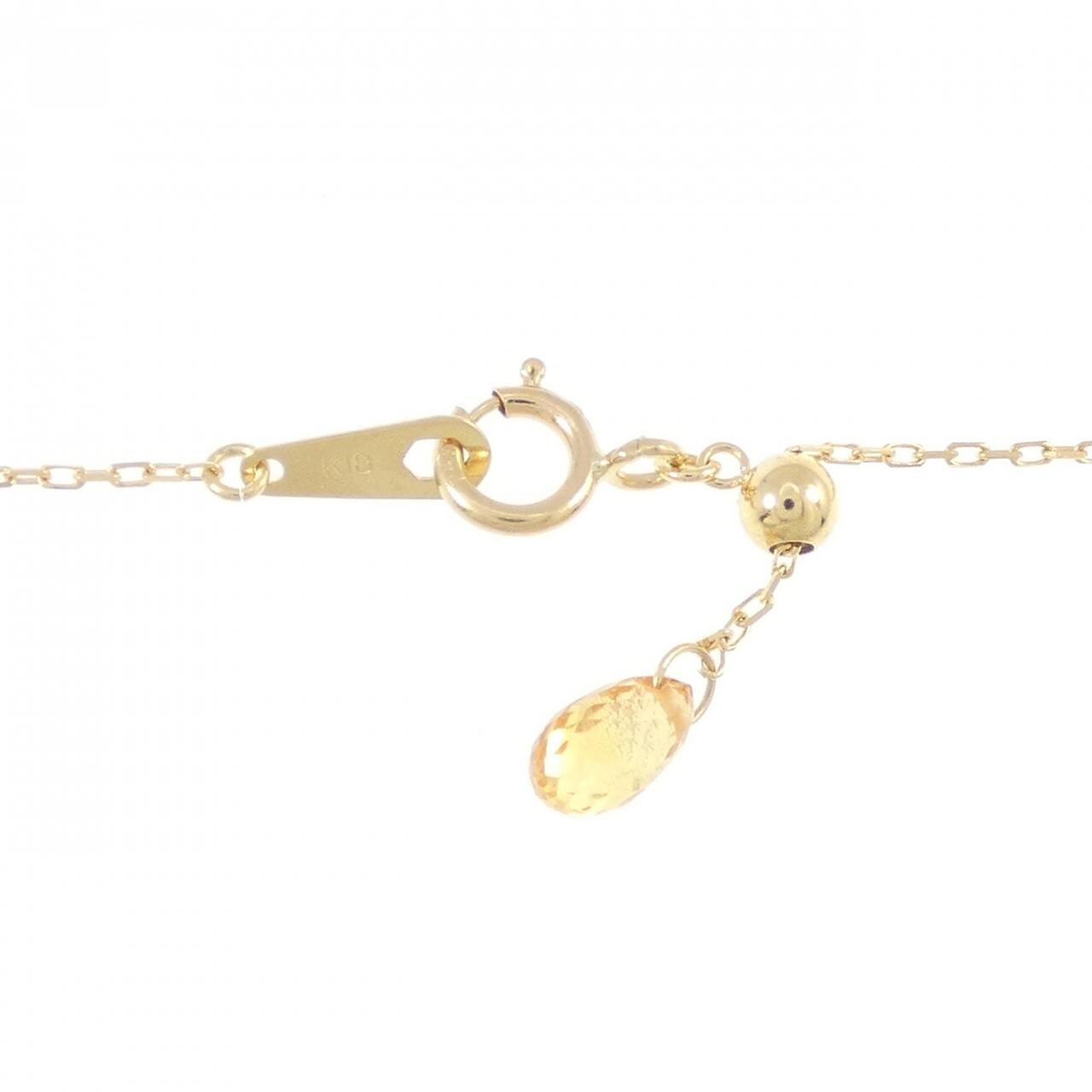K18YG ソリティア ダイヤモンド ネックレス 0.31CT