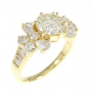 K18YG ダイヤモンド リング 1.064CT M SI2 VG