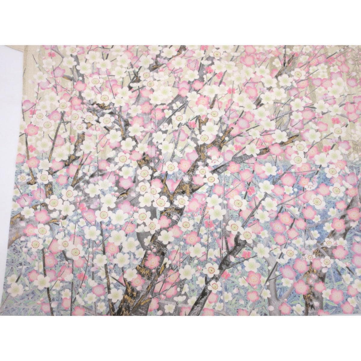 Furisode Kimono by Yamaoka Koto, 2-piece set of kimono and nagajuban