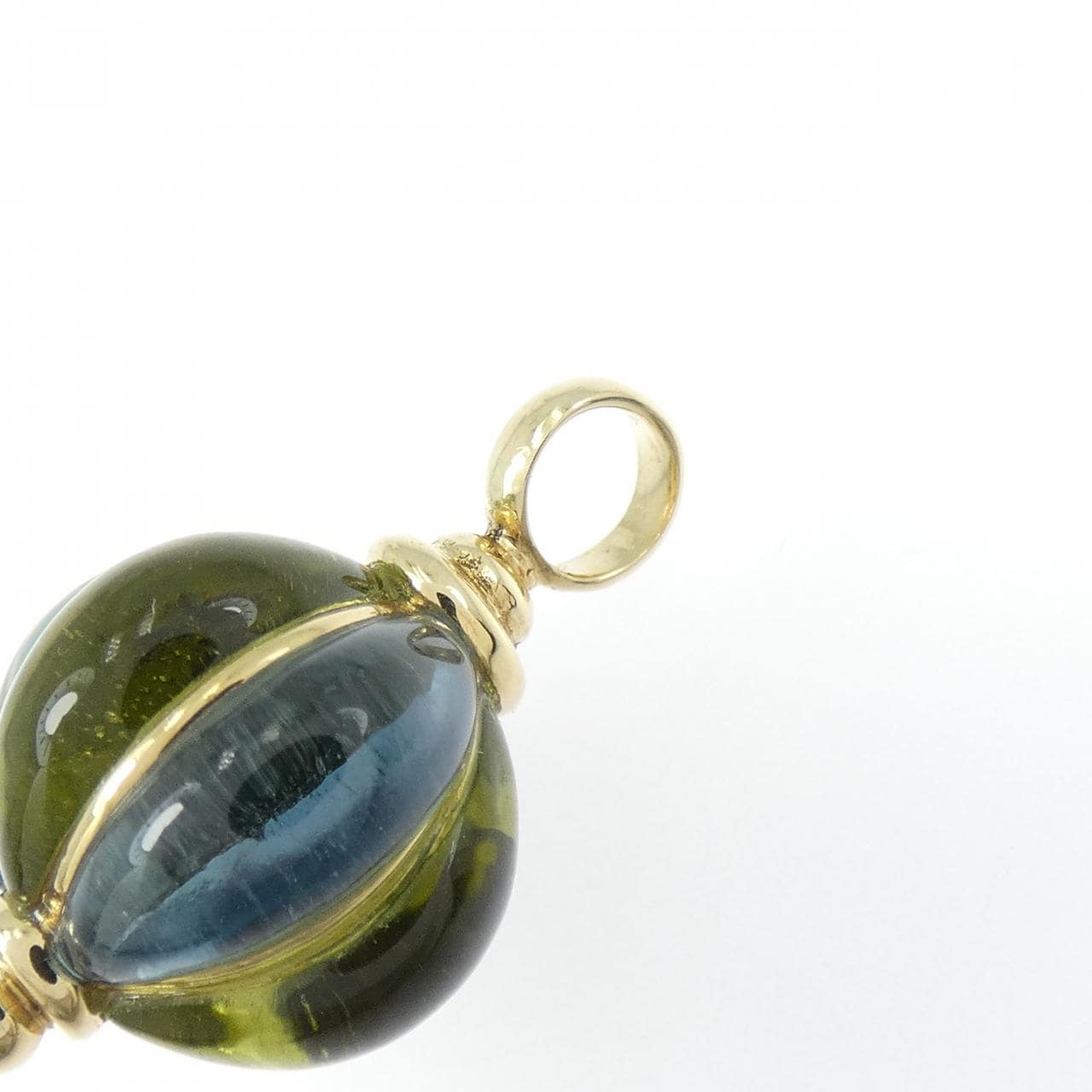 K18YG ブルートパーズ ペンダント