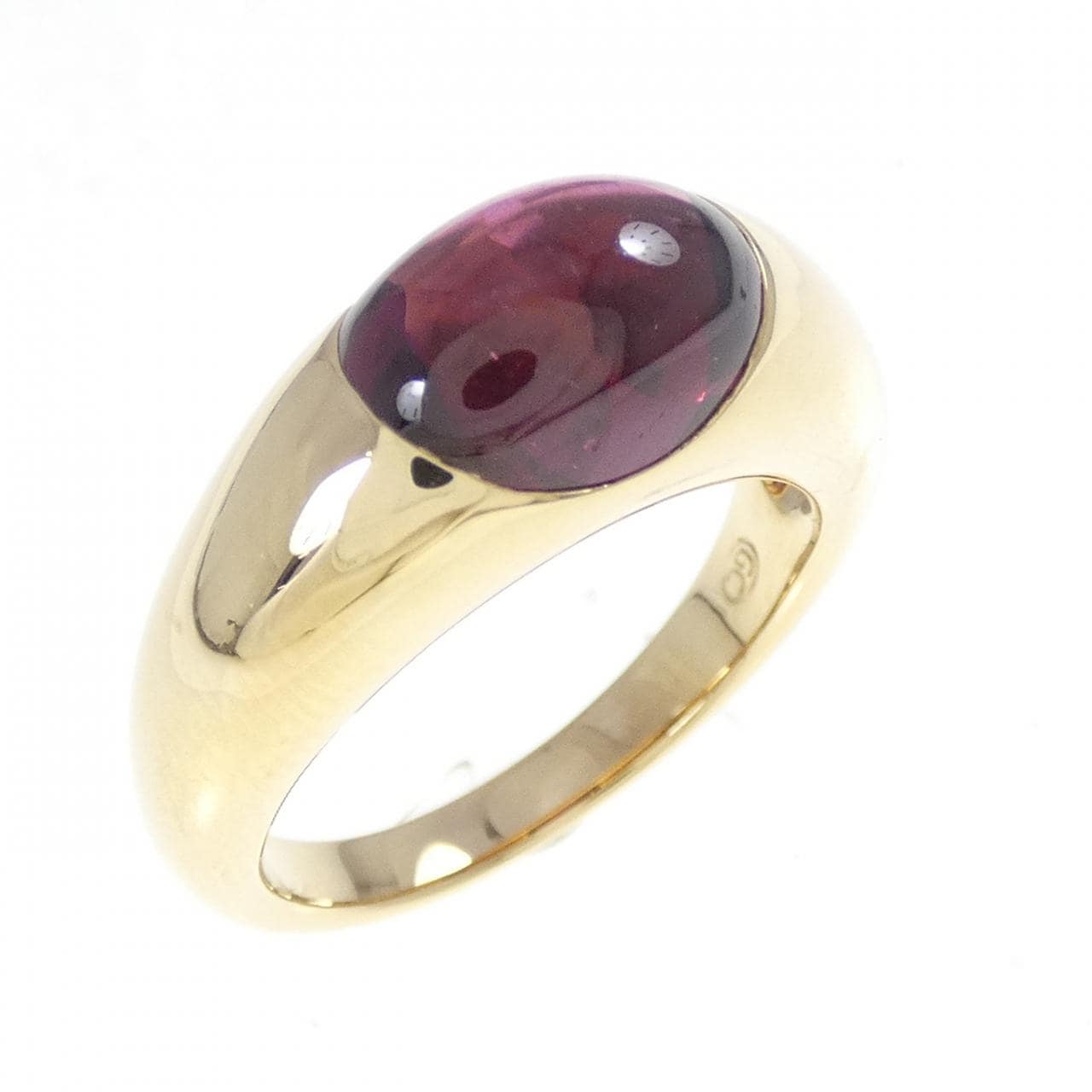 750YG ガーネット リング