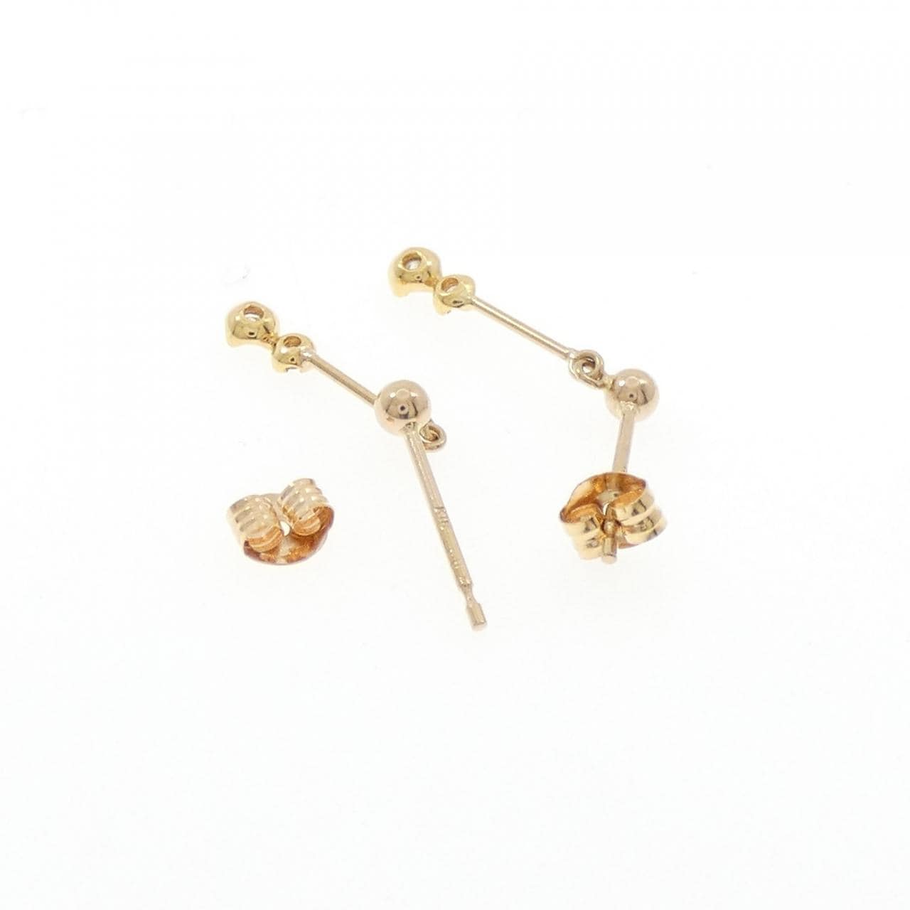 K18YG ダイヤモンド ピアス 0.06CT