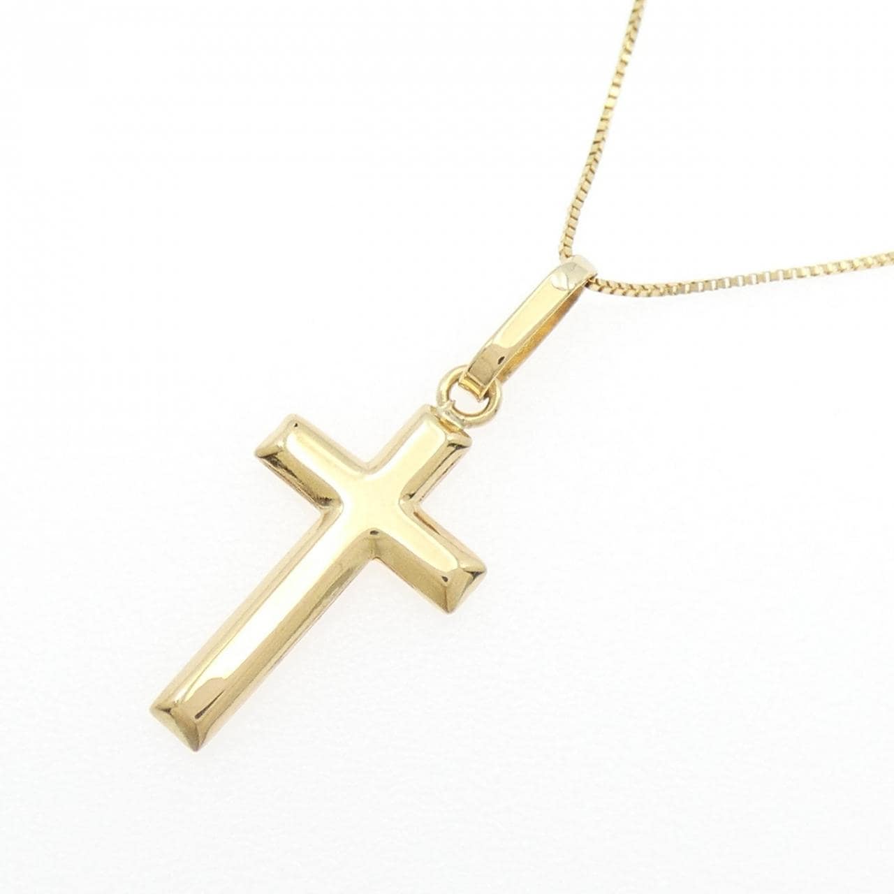K18YG クロス ネックレス
