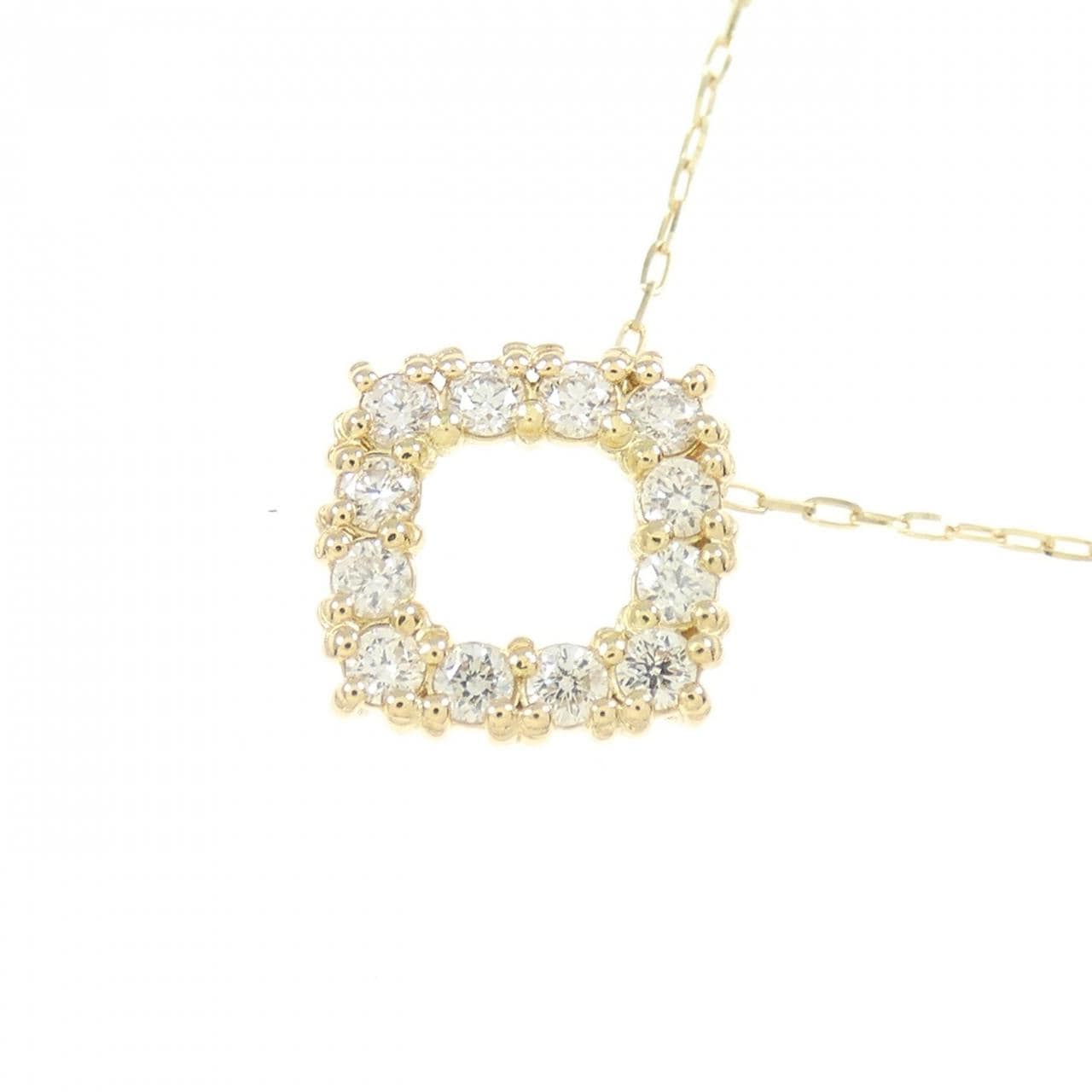 [BRAND NEW] K18YG Diamond necklace 0.20CT