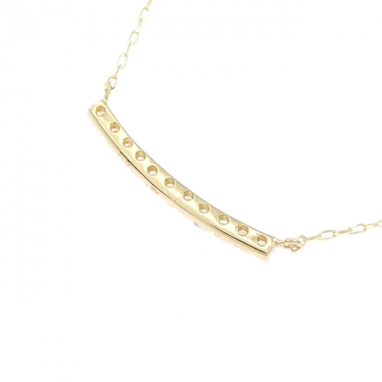 【リメイク】K18YG ダイヤモンド ネックレス 0.10CT