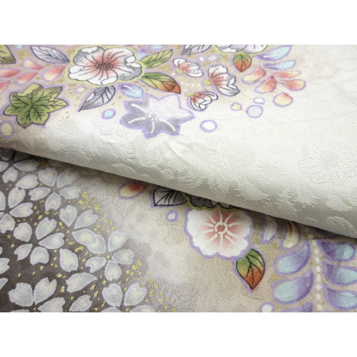 【新品】単衣　訪問着　辻ヶ花