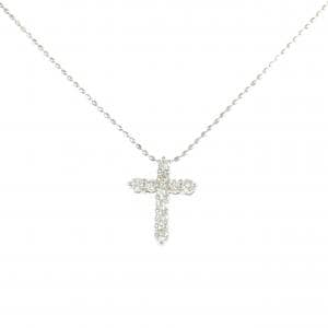 PT900/PT850 クロス ダイヤモンド ネックレス 0.30CT