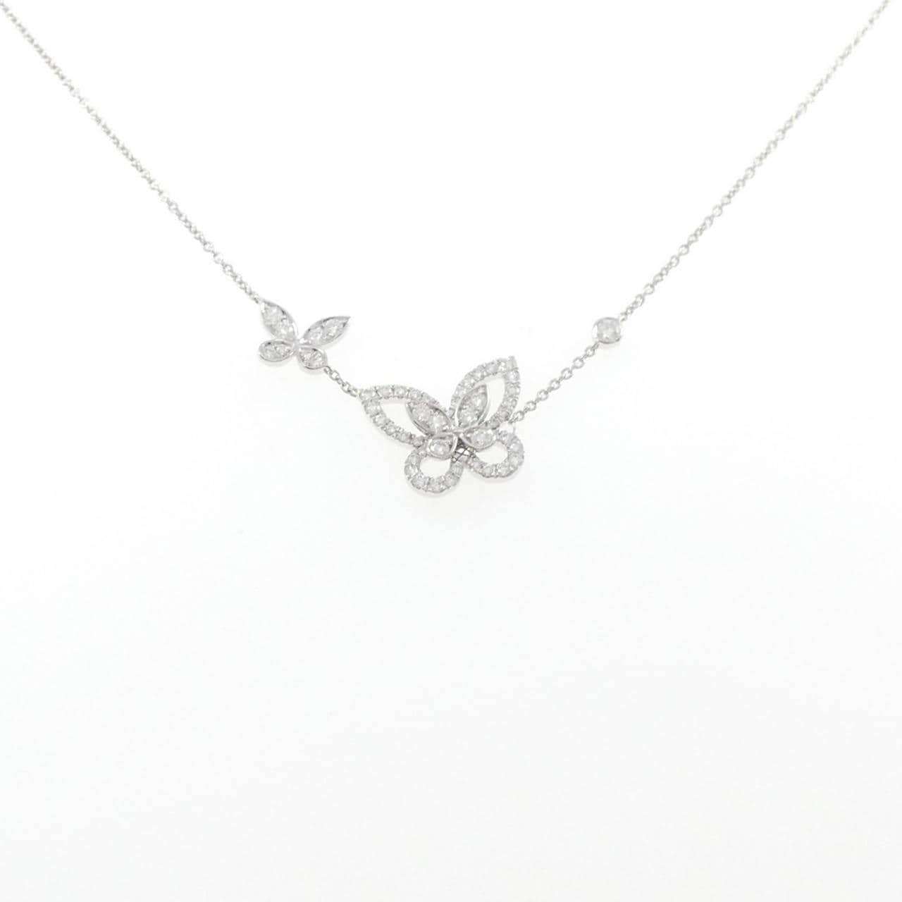 グラフ ダブル バタフライ シルエット ネックレス