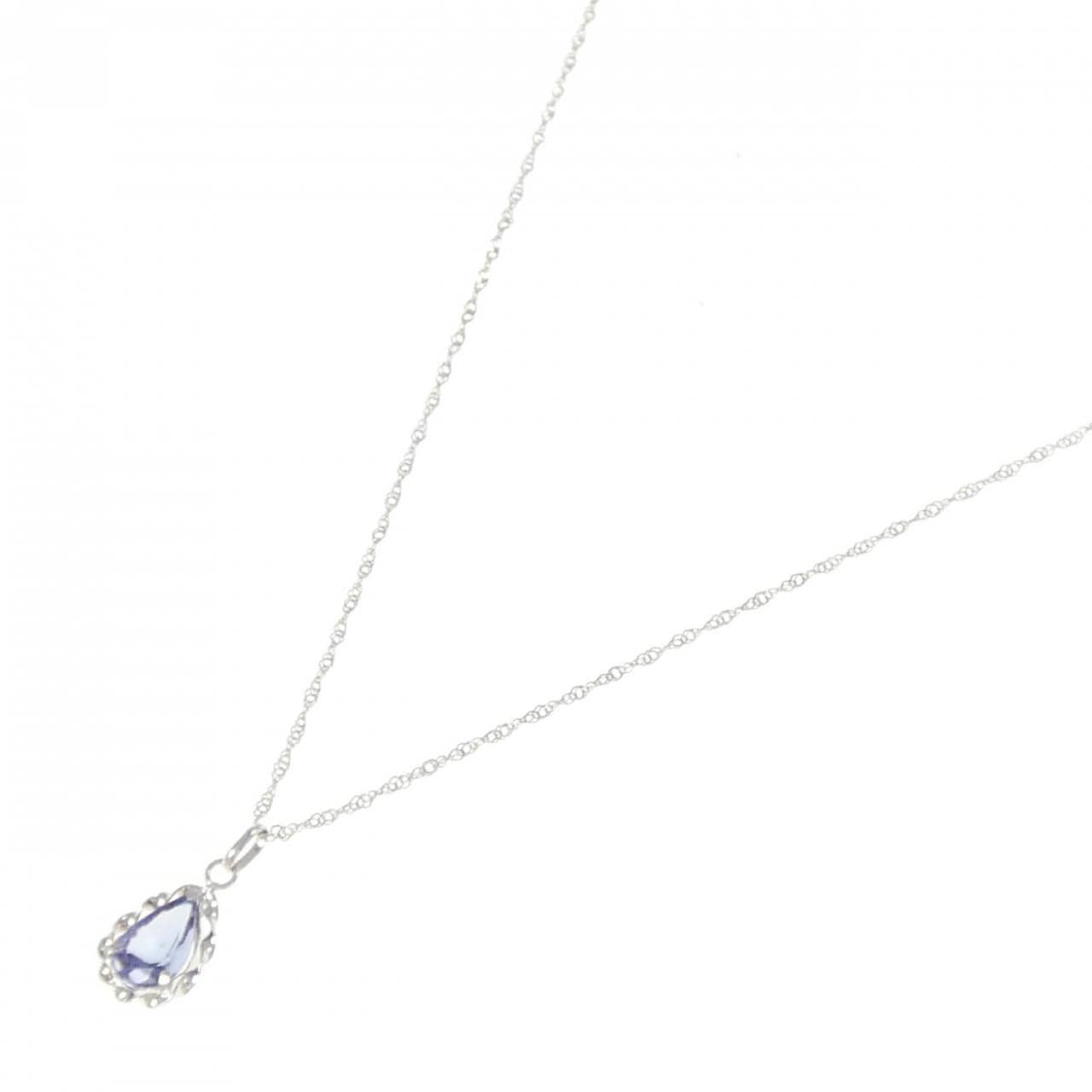 K18WG Tanzanite necklace