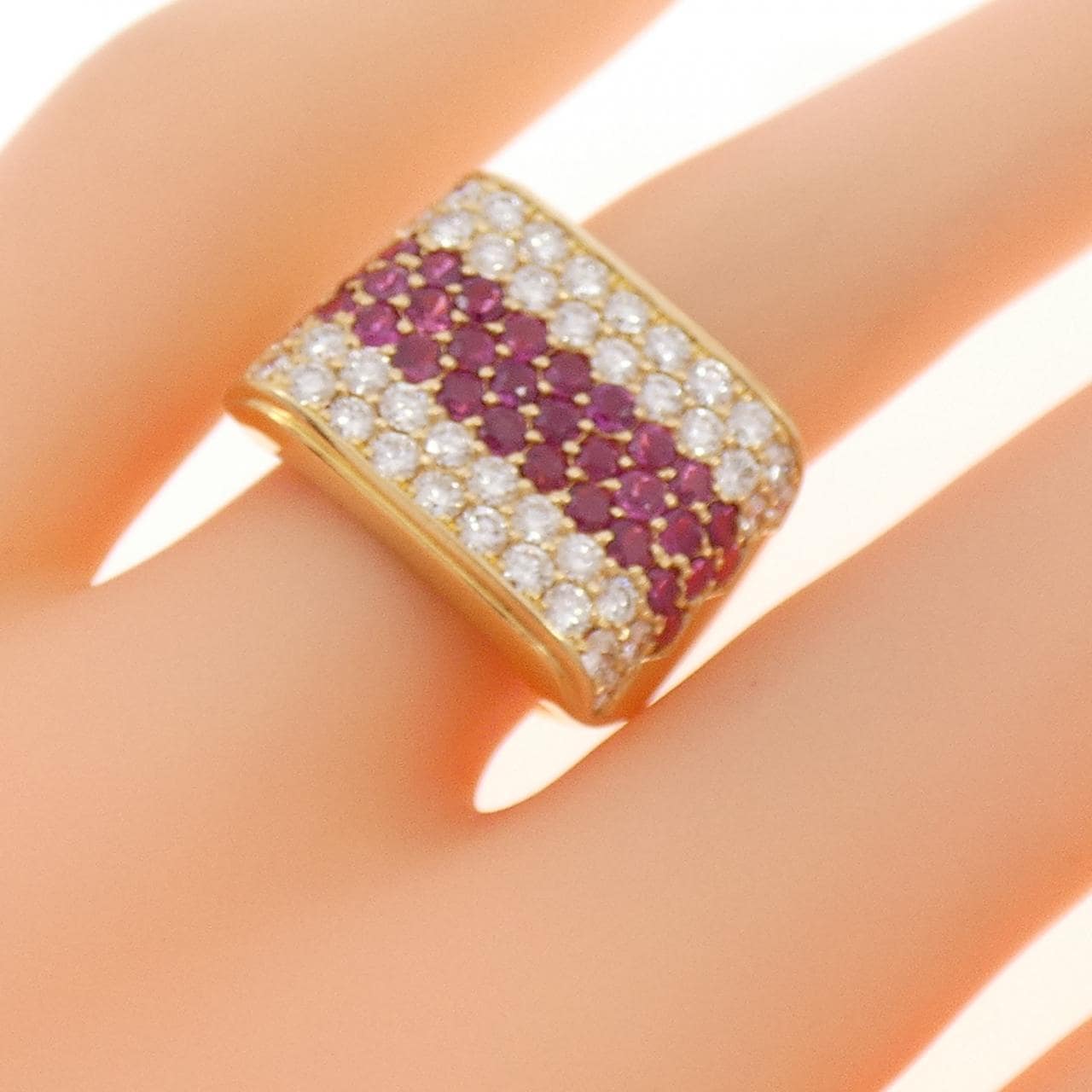 K18YG ルビー リング