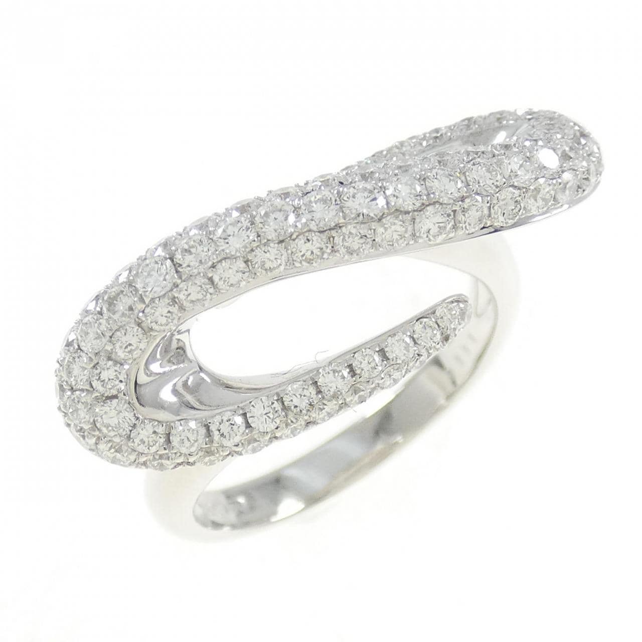 750WG ダイヤモンド リング 1.11CT