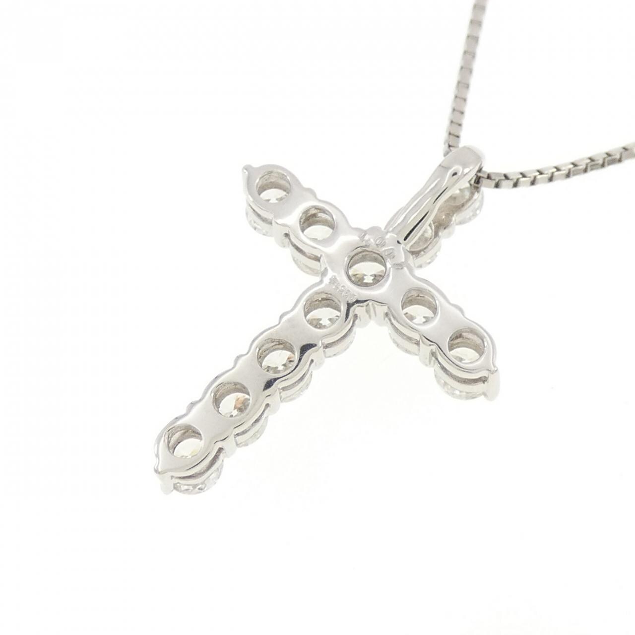 【新品】PT900/PT850 ダイヤモンド ネックレス 1.001CT F VS1-SI1 EXT-VG