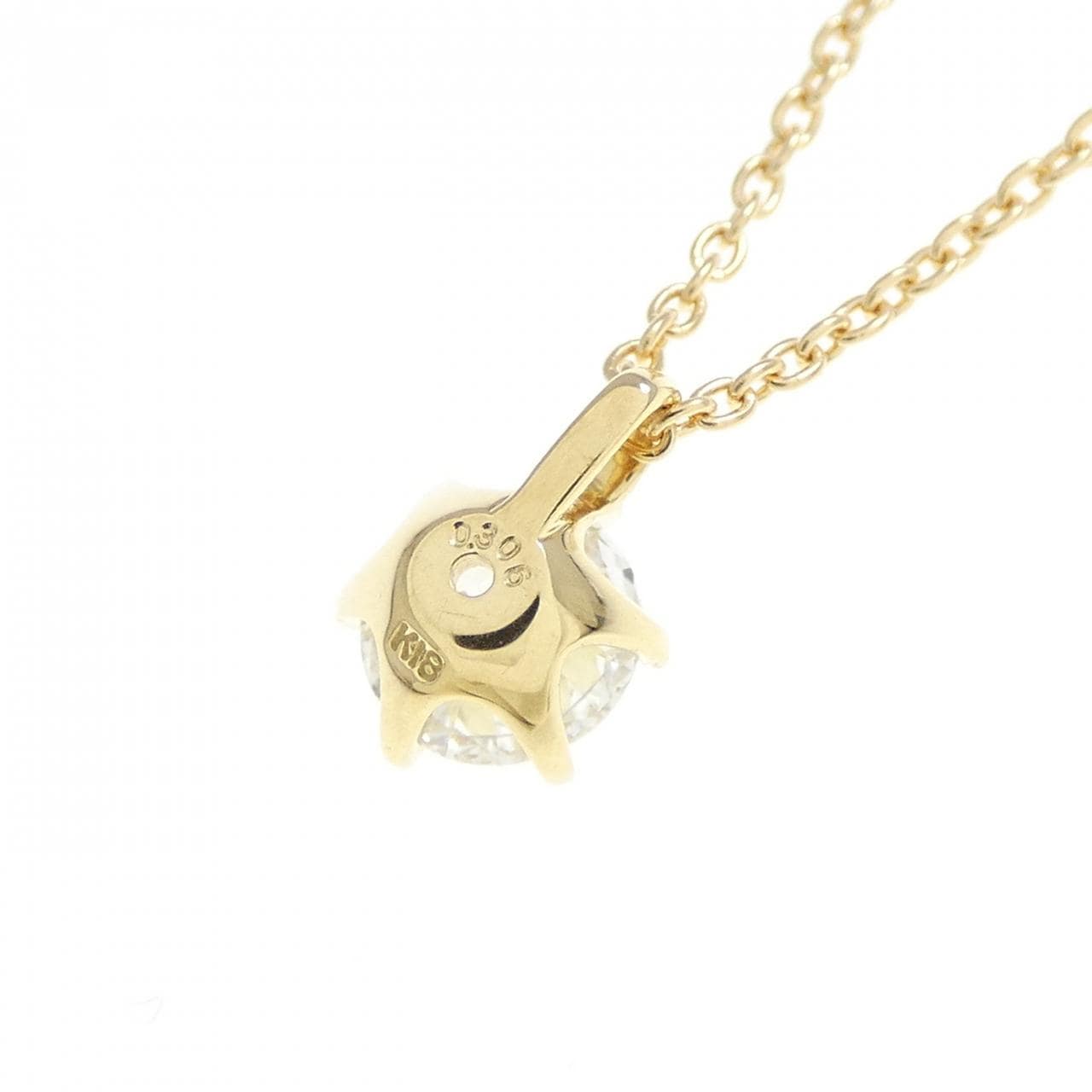 [Remake] K18YG Diamond Necklace 0.306CT H I1 EXT