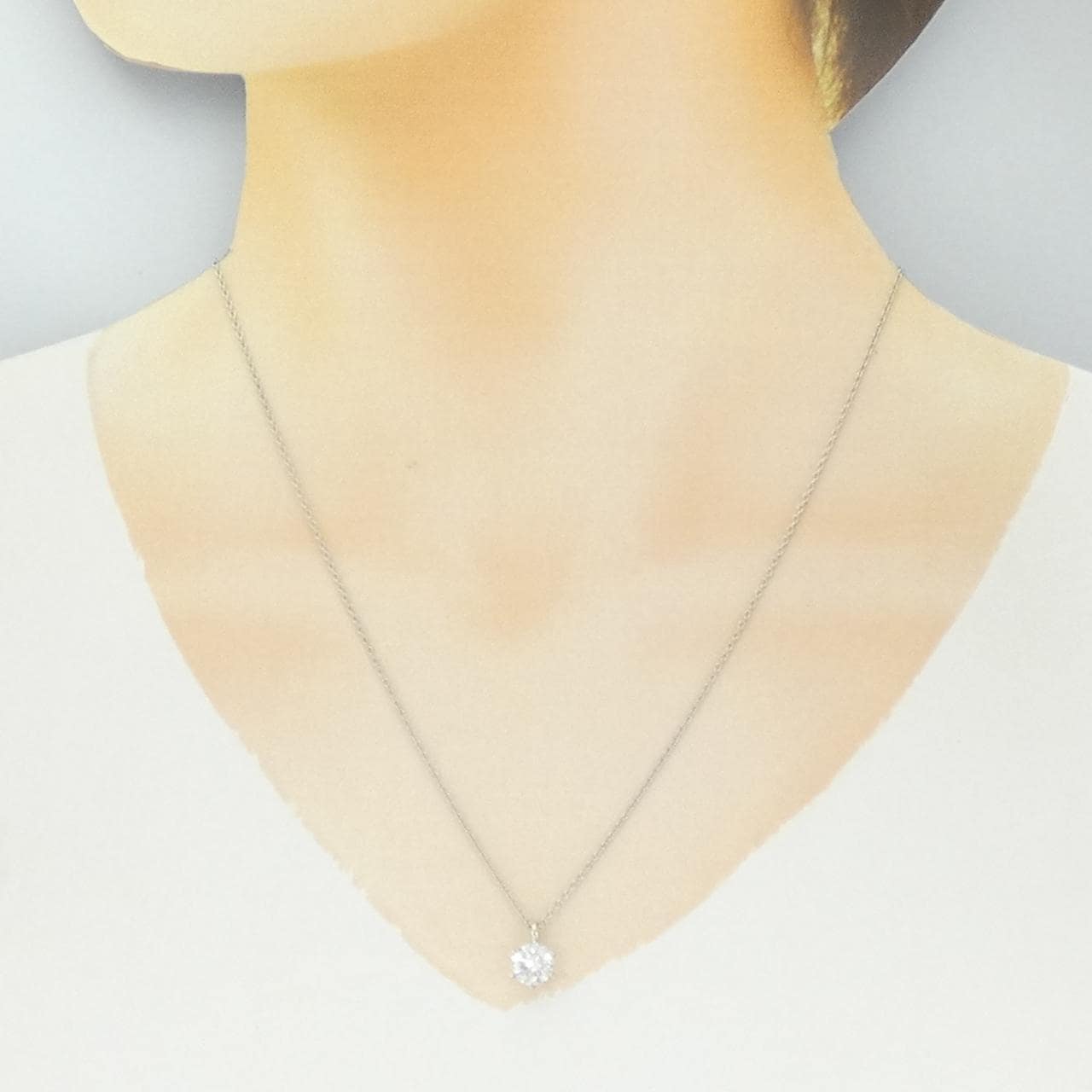 【再加工款】PT900/PT850鑽石項鍊 1.170克拉 F色 I1淨度 良好