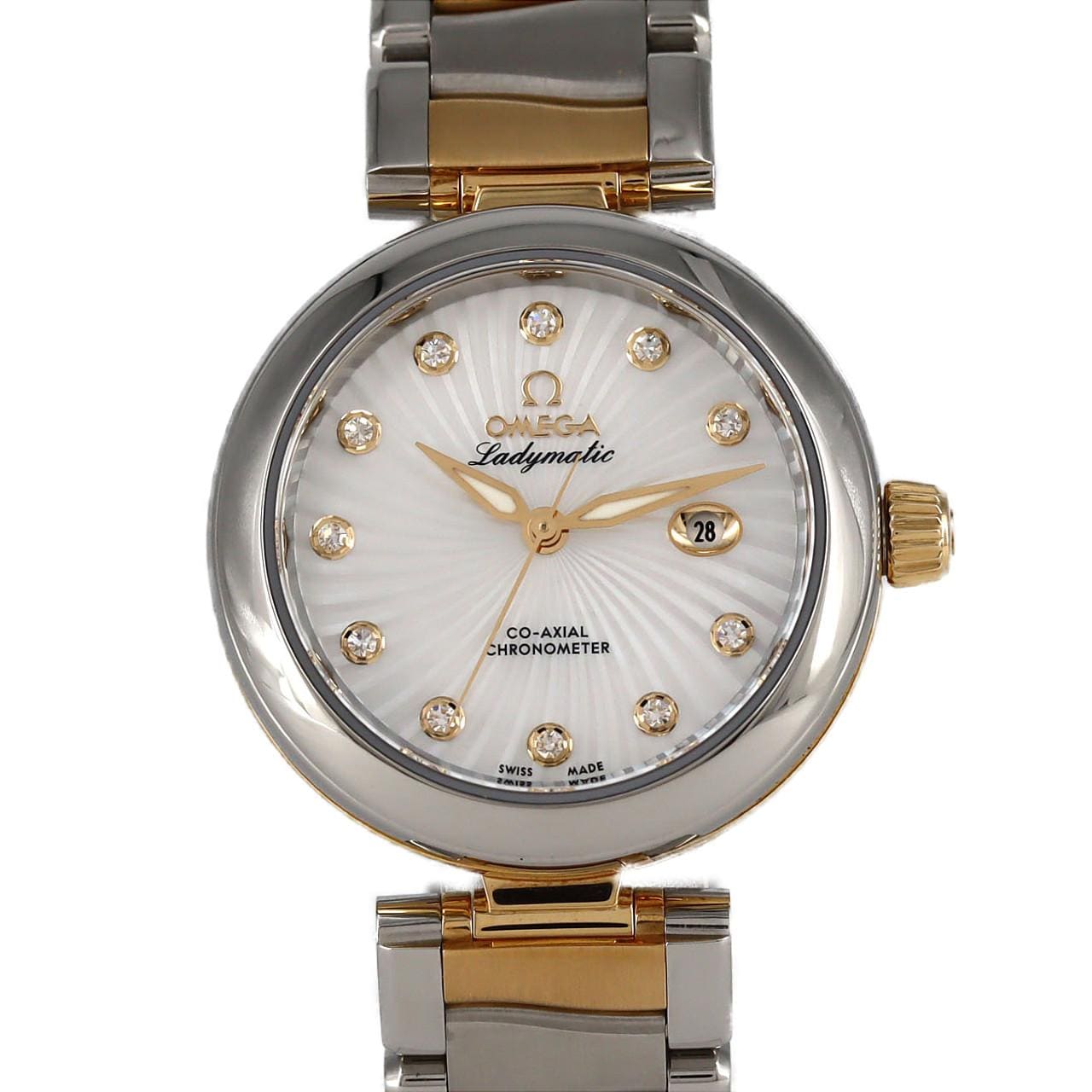 【新品】歐米茄 Ladymatic YG Combi 11P 425.20.34.20.55.002 不鏽鋼及黃金自動上弦