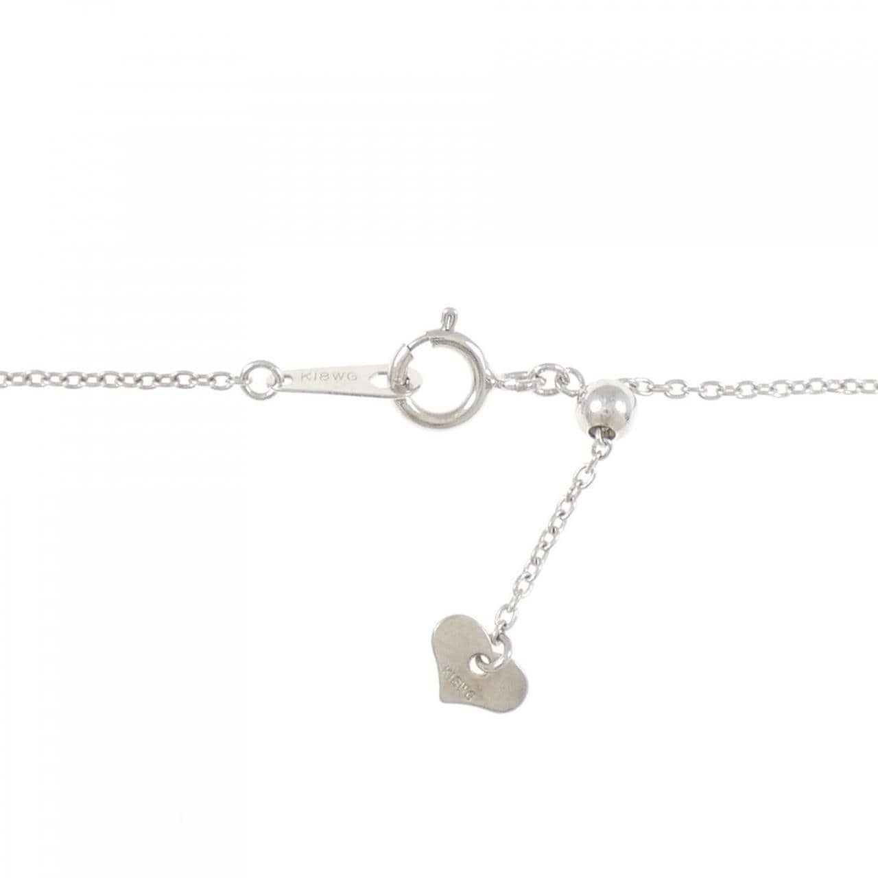 K18WG サファイヤ ネックレス 0.70CT