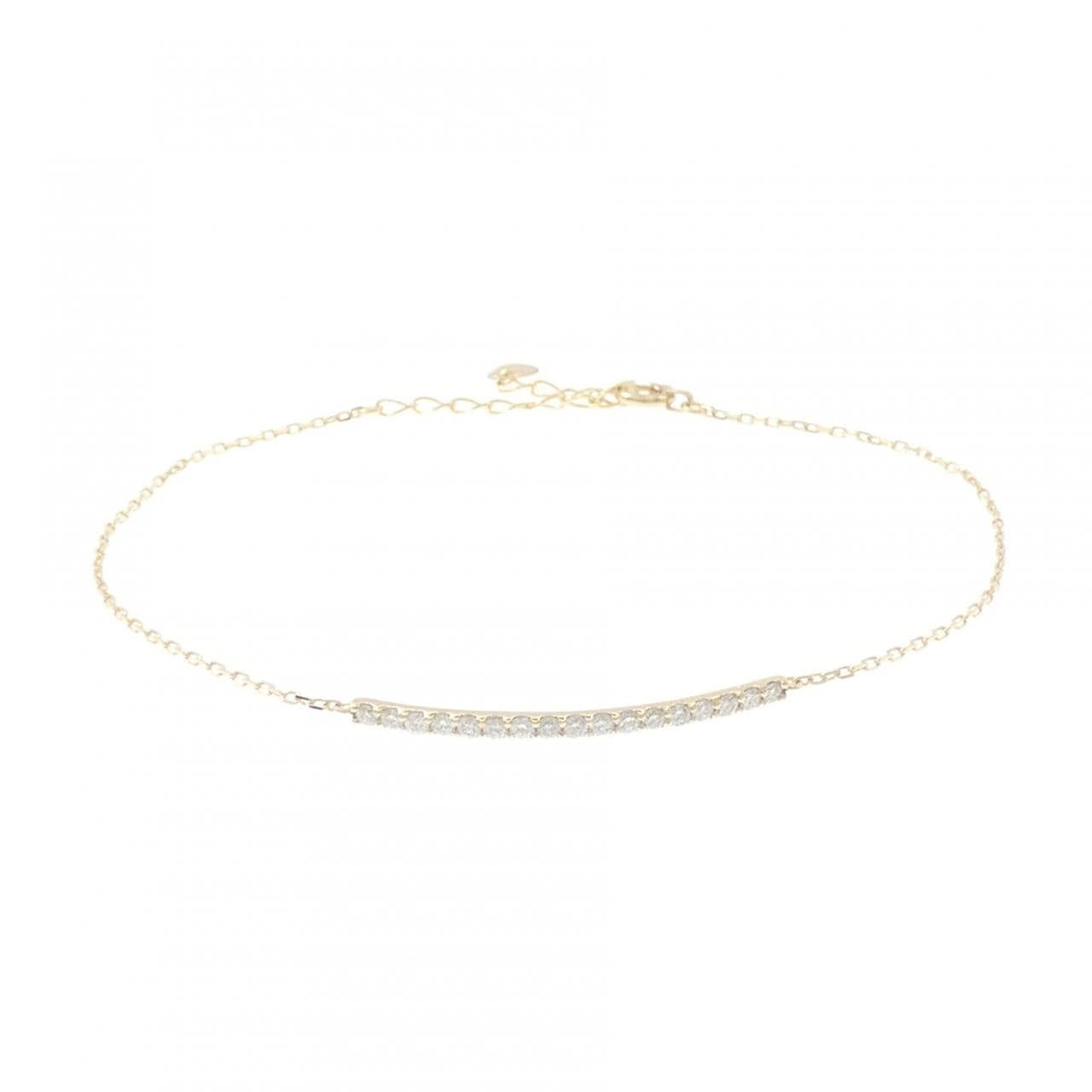 【リメイク】K10YG ダイヤモンド ブレスレット 0.24CT