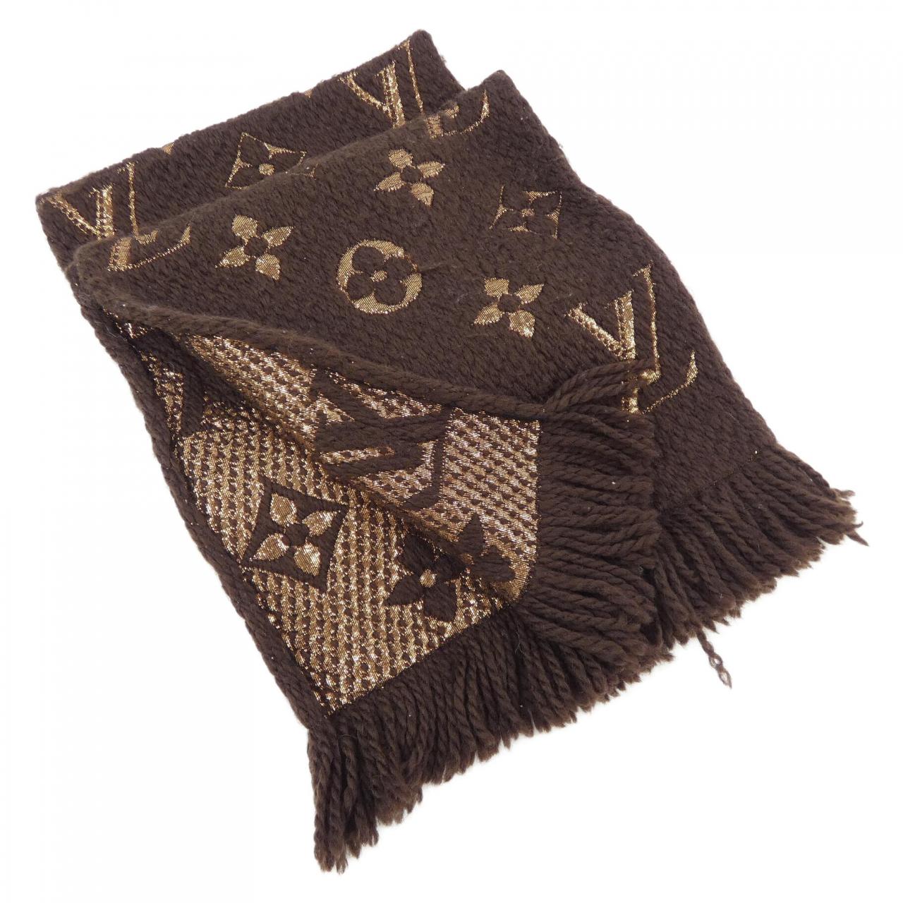 ルイヴィトン LOUIS VUITTON エシャルプ ロゴマニア シャイン M71383 MUFFLER