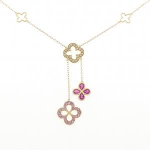 K18YG カラーストーン ネックレス