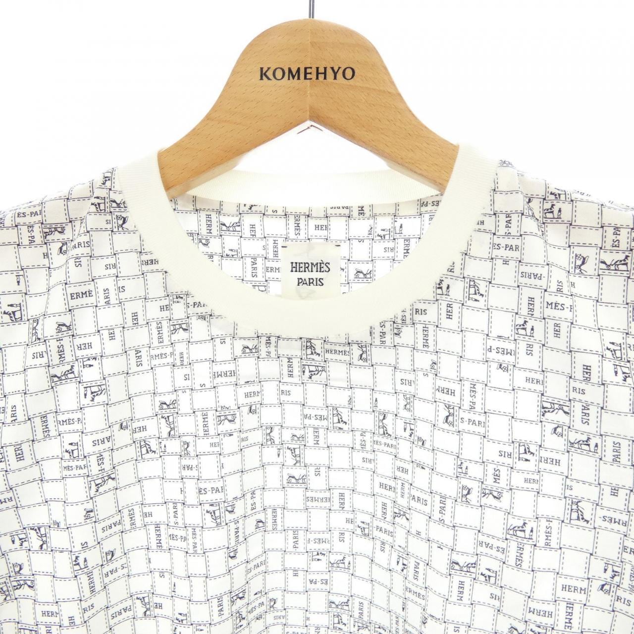 エルメス HERMES BOLDUC AU CARRE ボルデュックチェック 5E4645DK Tシャツ