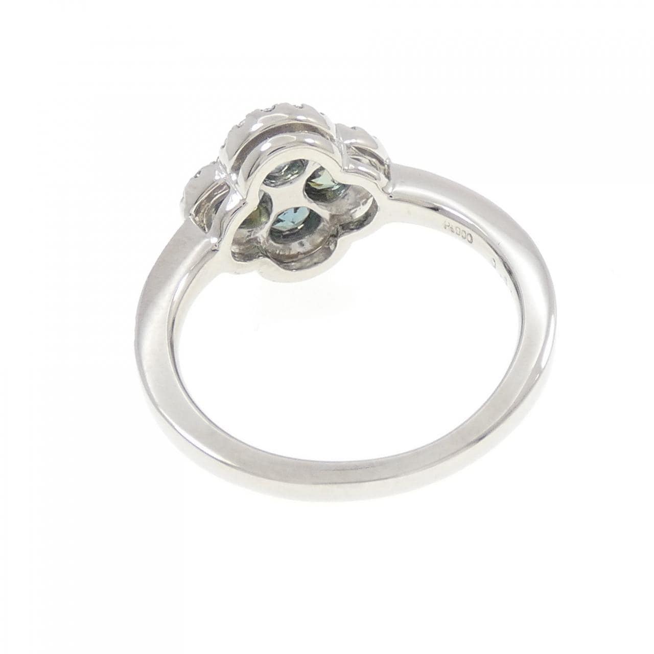 PT900 フラワー アレキサンドライト リング 0.61CT