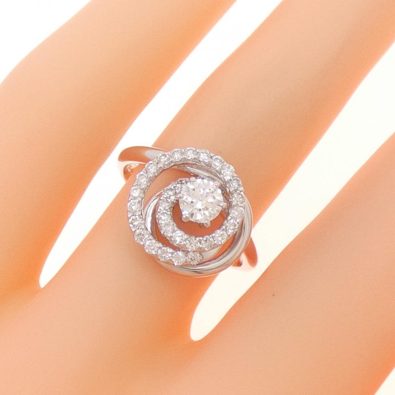 18KWG ダイヤモンド リング 0.24CT