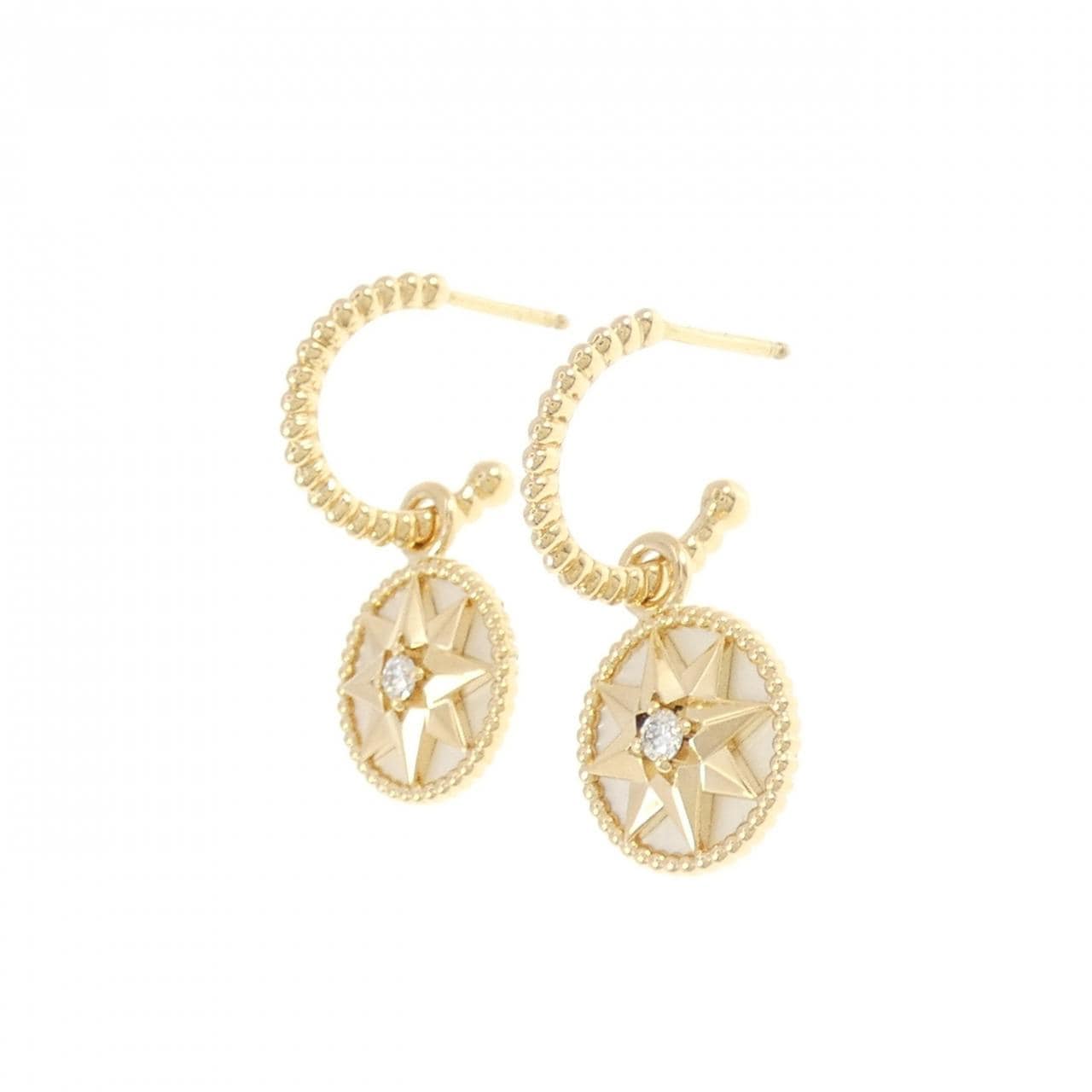 Christian Dior ディオール Rose des Vents ピアス DIOR | Rose des Vents シングルピアス スモール ピンクゴールド