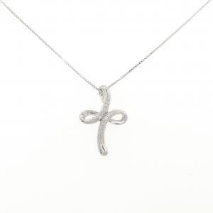 K18WG ダイヤモンド ネックレス 0.10CT