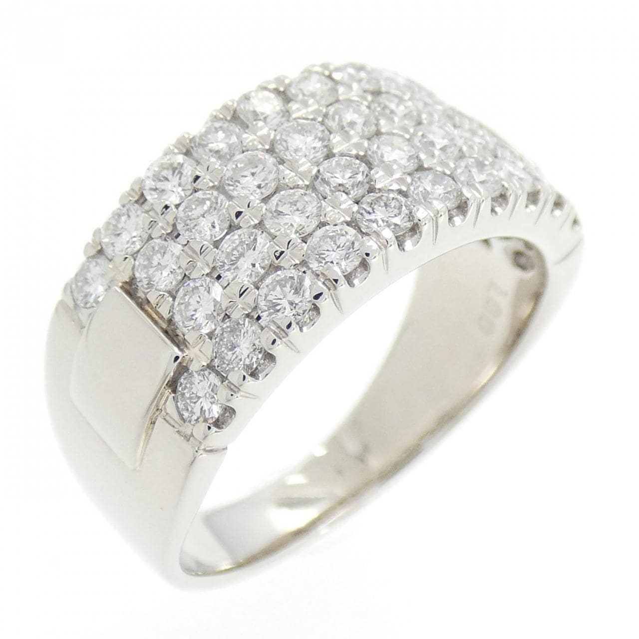 PT900 Pave Diamond Ring 1.00CT