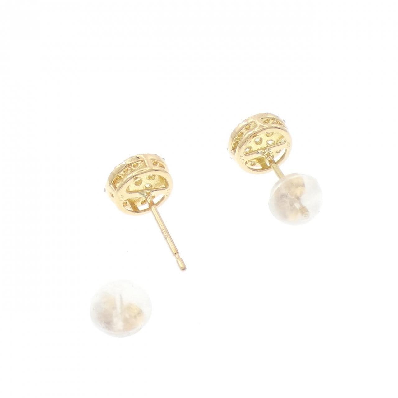 [再加工款] K18YG钻石耳环0.30CT