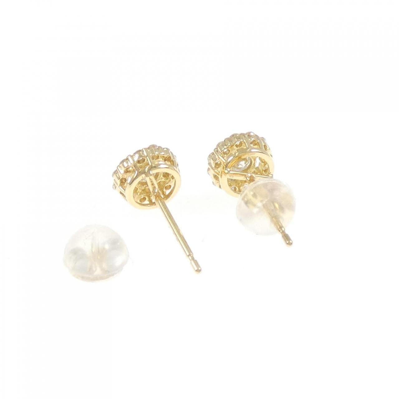 [再加工款] K18YG钻石耳环0.40CT