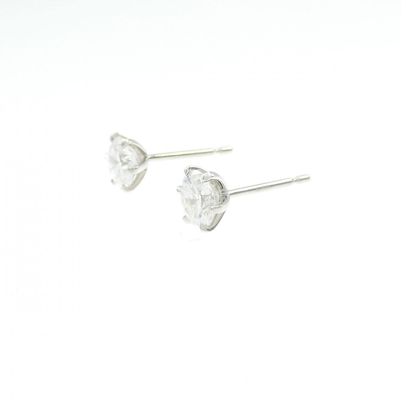 【リメイク】PT900/ST ダイヤモンド ピアス 0.506CT 0.523CT E-G SI1-2 VG