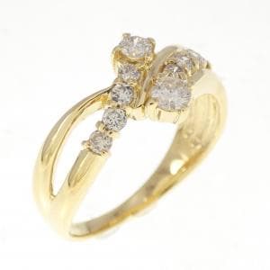 K18YG ダイヤモンド リング 0.38CT