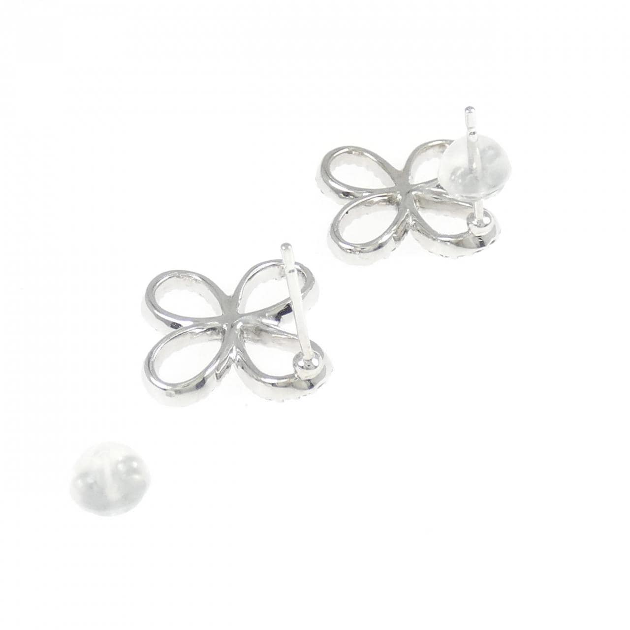 K18WG ダイヤモンド ピアス 0.56CT