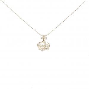 K10PG クラウン ダイヤモンド ネックレス 0.01CT