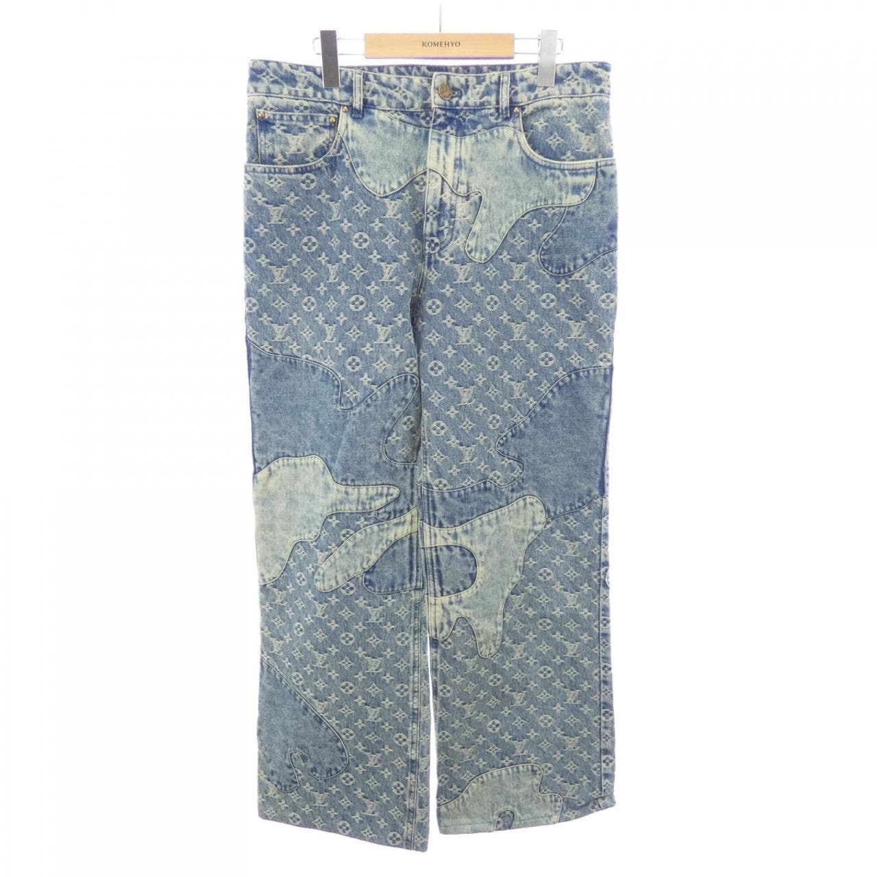 ルイヴィトン LOUIS VUITTON モノグラムパッチワークデニムパンツ HMD16WUZD NIGO ジーンズ