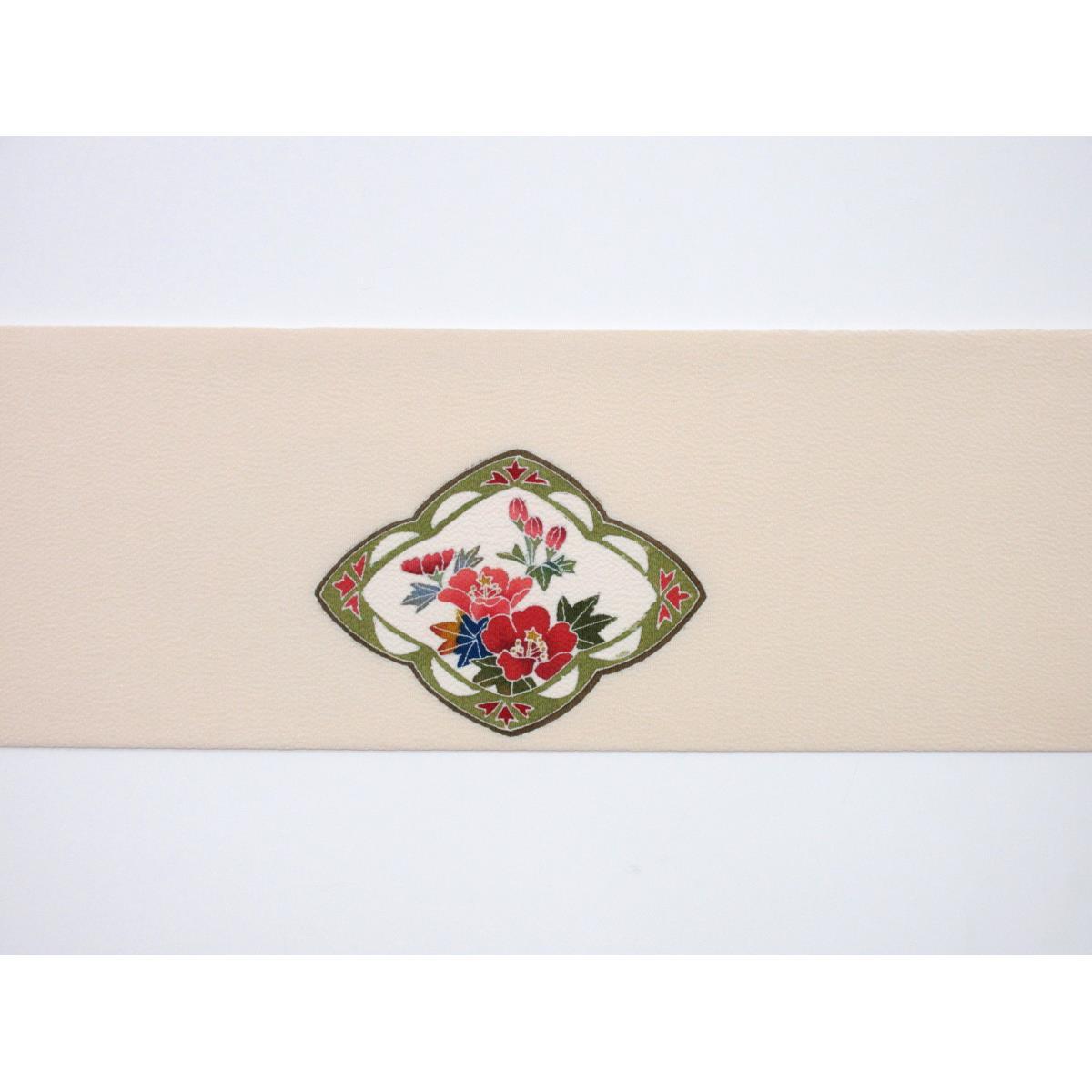 【未使用品】名古屋帯　ちりめん染帯